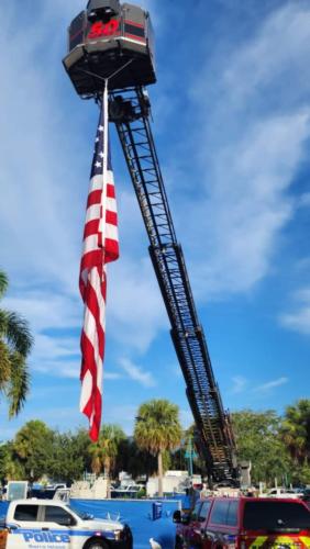 Ceremony-Fire-Truck-with-American-Flag