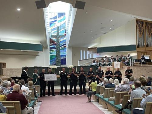 Present from the Marco Police Department ere Lt. Matt Gallup, Sergeant Hector Diaz, Detective Lorenzo Smith and Police Officers Johnny Rosario, Hans Schmidt, Mike Bern and Adam Nelso