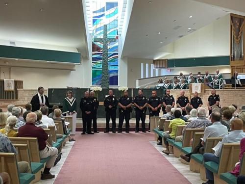 Present from the Marco Island Police Department were Lt. Matt Gallup, Sergeant Hector Diaz, Detective Lorenzo Smith and Police Officers Johnny Rosario, Hans Schmid, Mike Berndt, Mike Garner and Adam Nelson. 